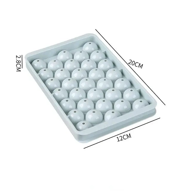 33 Grid Round Ice Tray